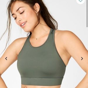 Fabletics Trinity High Neck Long Line Sports Bra